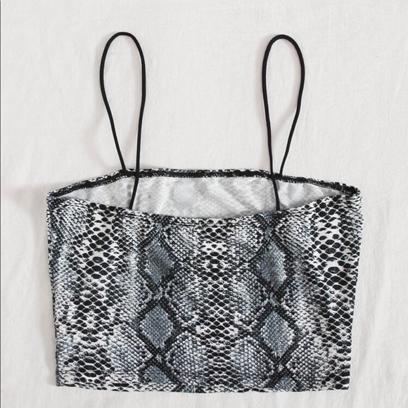 Snakeskin Crop Top - Picture 2 of 5
